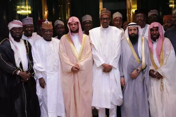 Photos: Buhari Receives Chief Imam Of Saudi Arabia In Aso Rock
